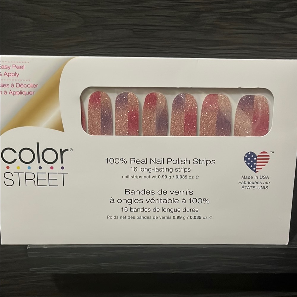 Color Street Nail Strips - Sparkling Red and Purple Parallel Universe